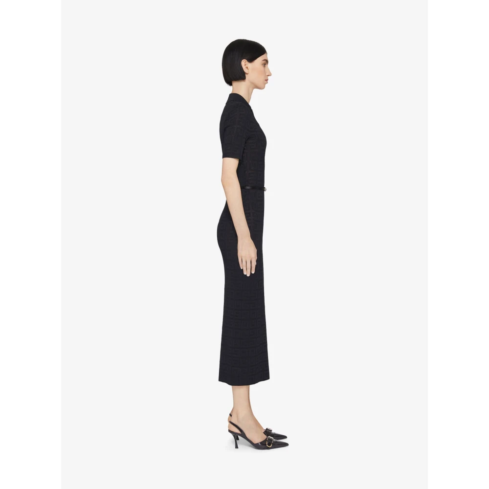Givenchy Voyou Polo Stijl Jurk Black Dames