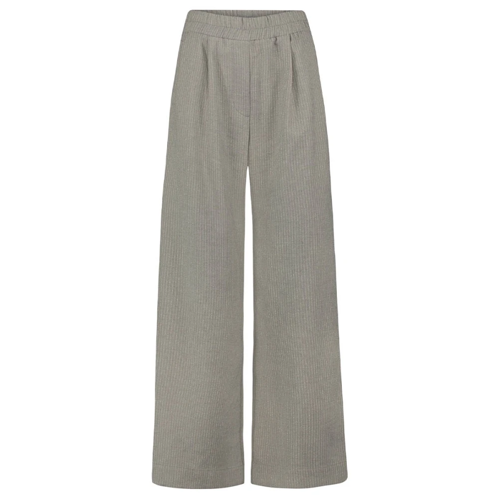 By-Bar Streepbroek in Benji Grey Gray Dames