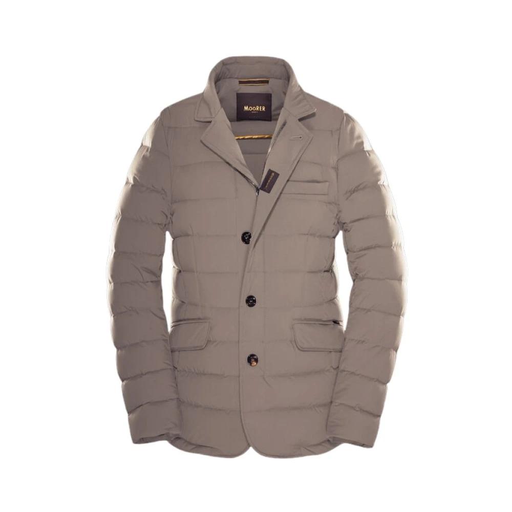 Moorer Men's Brown Down Jackets, L, Zayn-Kn