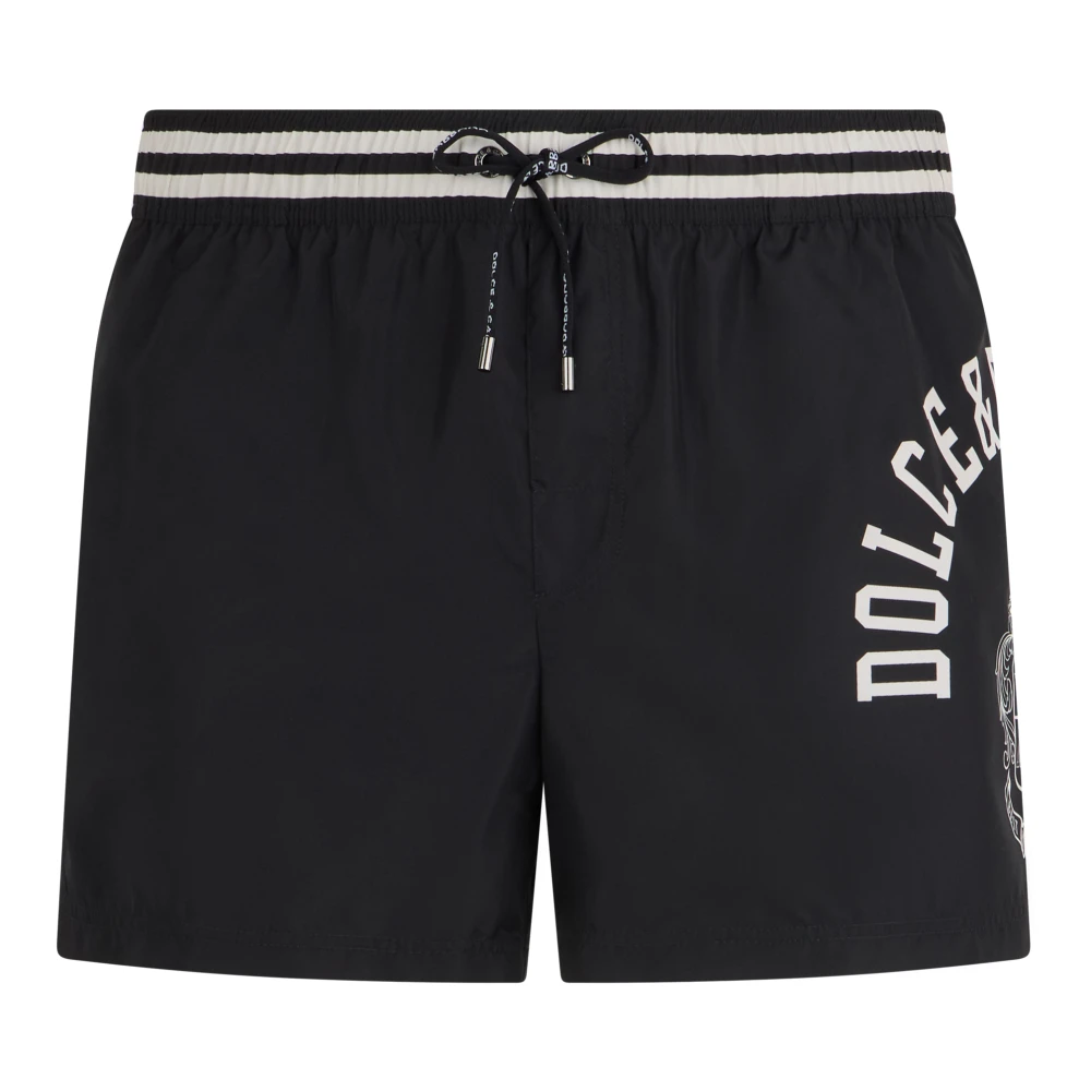 Dolce & Gabbana Men's Black Swim Shorts - Beachwear - M - Swimwear