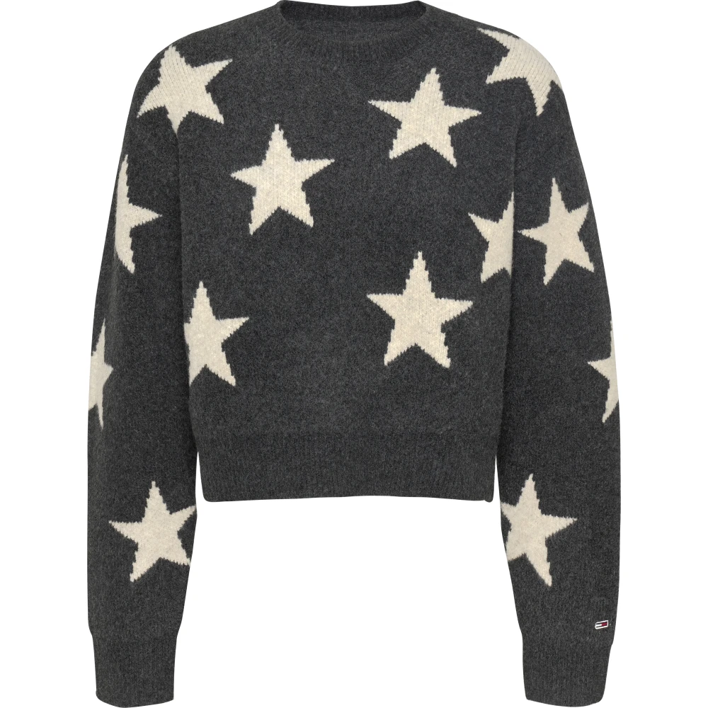 Tommy Jeans Sterrennacht Sweater Gray Dames