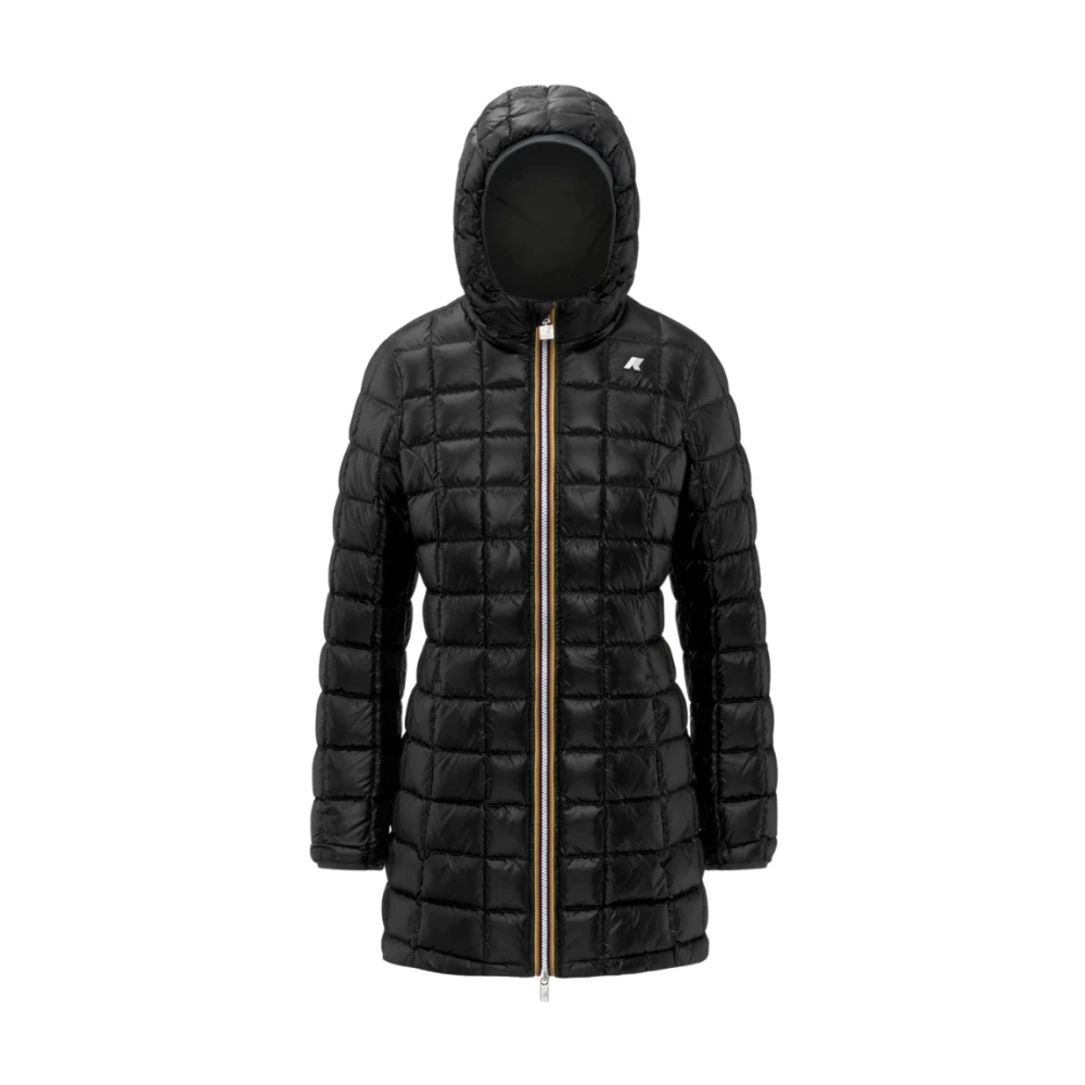 K-Way Donna Nero Cappotti, 2XL, New,