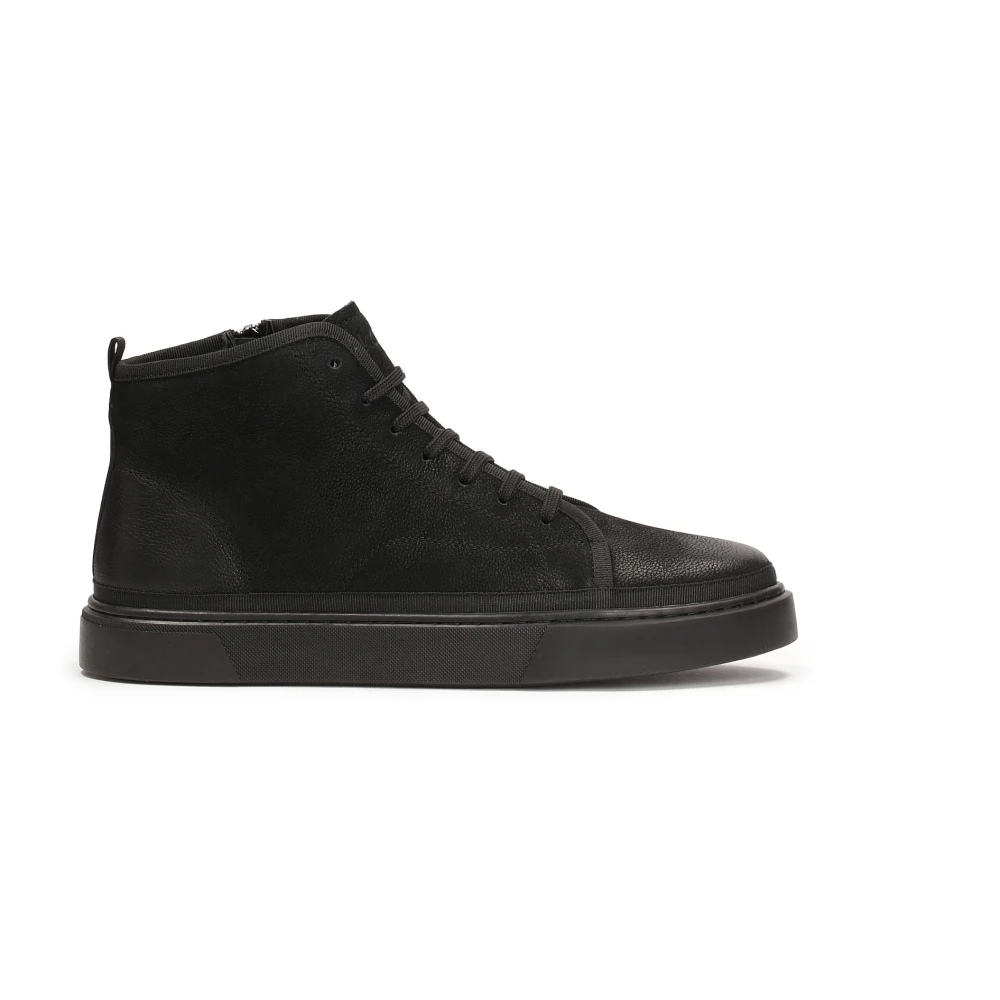 Kazar Zwarte sneakers met enkelhoog bovenwerk Heren Schoenen
