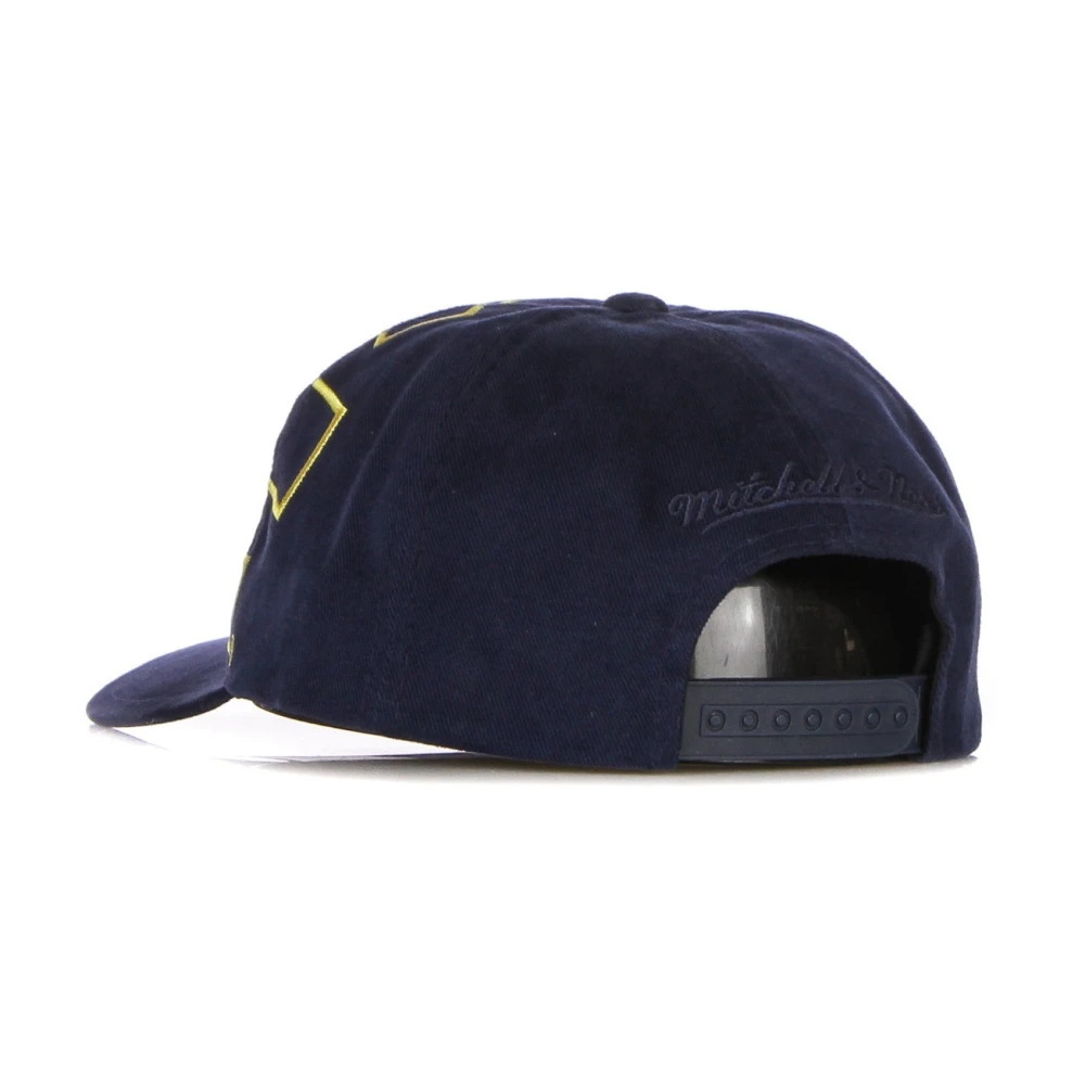 Mitchell & Ness Ncaa Big Logo Snapback Cap Blue Heren