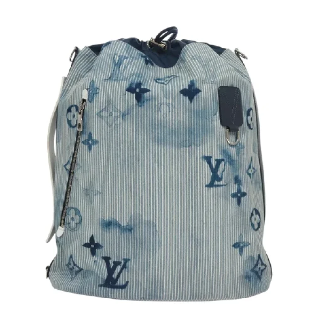Louis Vuitton Vintage Pre-owned Canvas shoulder-bags Blue Dames