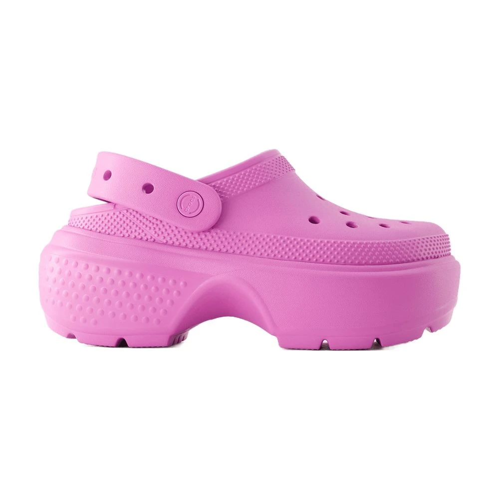 Crocs Pink Thermoplastic Slip-On Sandals - Female - Clogs - 5 Uk - Shoes