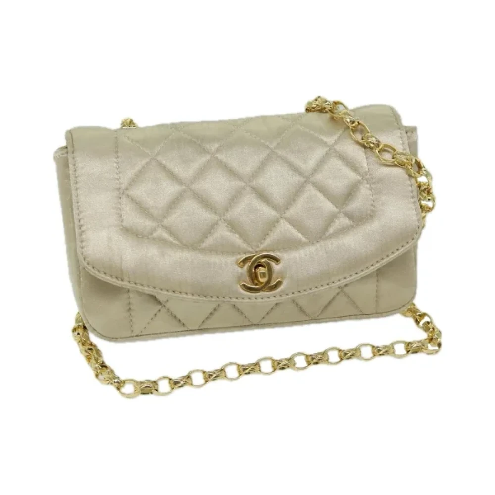 Chanel Vintage Pre-owned Satin chanel-bags Yellow Dames