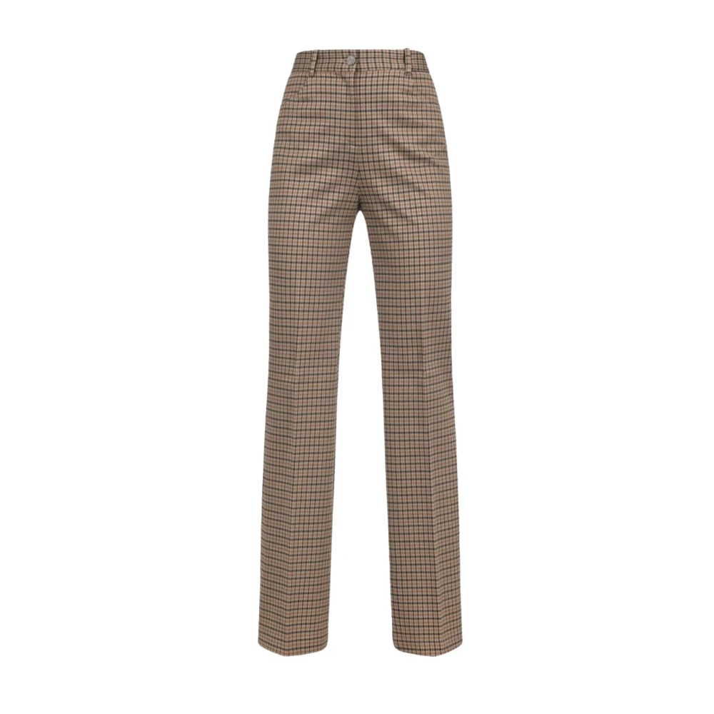 Pinko Pied de Poule Broek Beige Dames