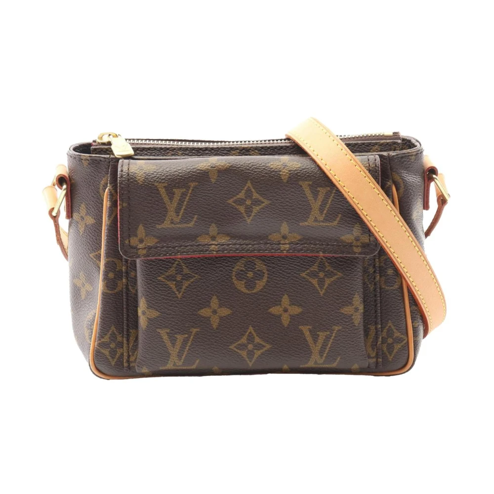 Louis Vuitton Vintage Women's Brown Pre-Owned Vintage Monogram Canvas Crossbody Bag