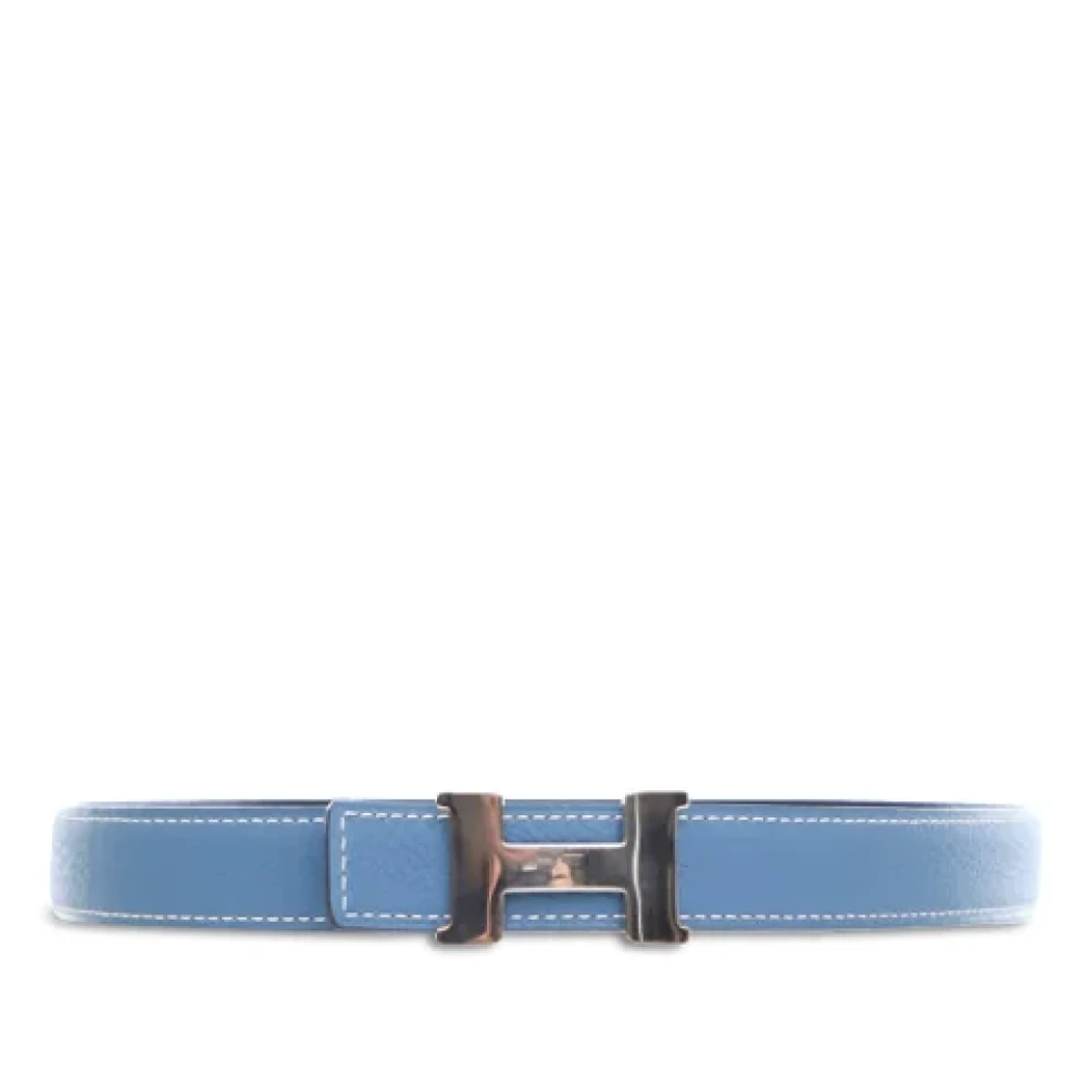 Hermès Vintage Pre-owned Leather belts Blue Dames