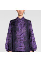 chemise-en-soie-a-imprime-python-et-lacets