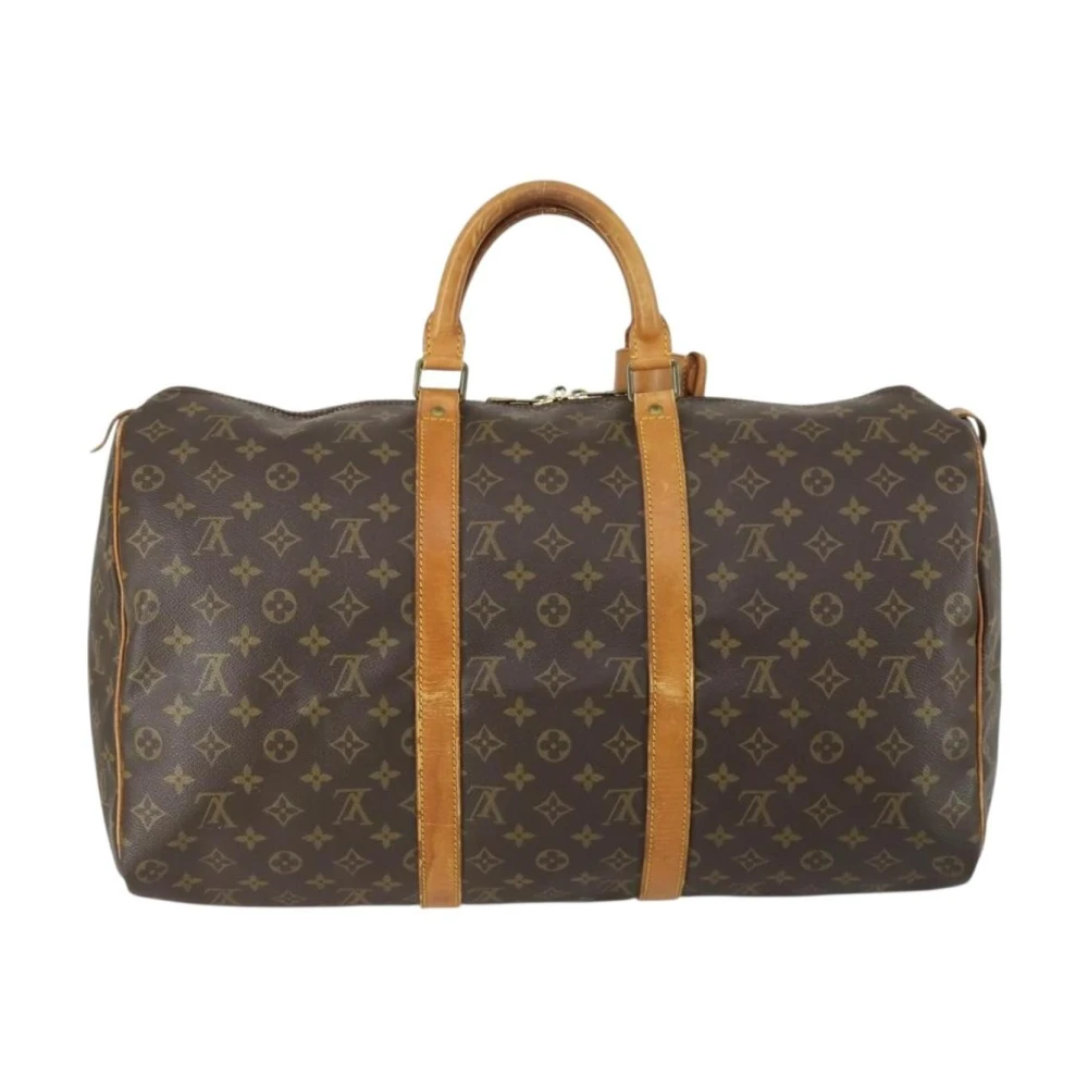 Louis Vuitton Vintage Women's Brown Vintage Weekend Bags, One Size, Pre-Owned Keepall Travel Bag