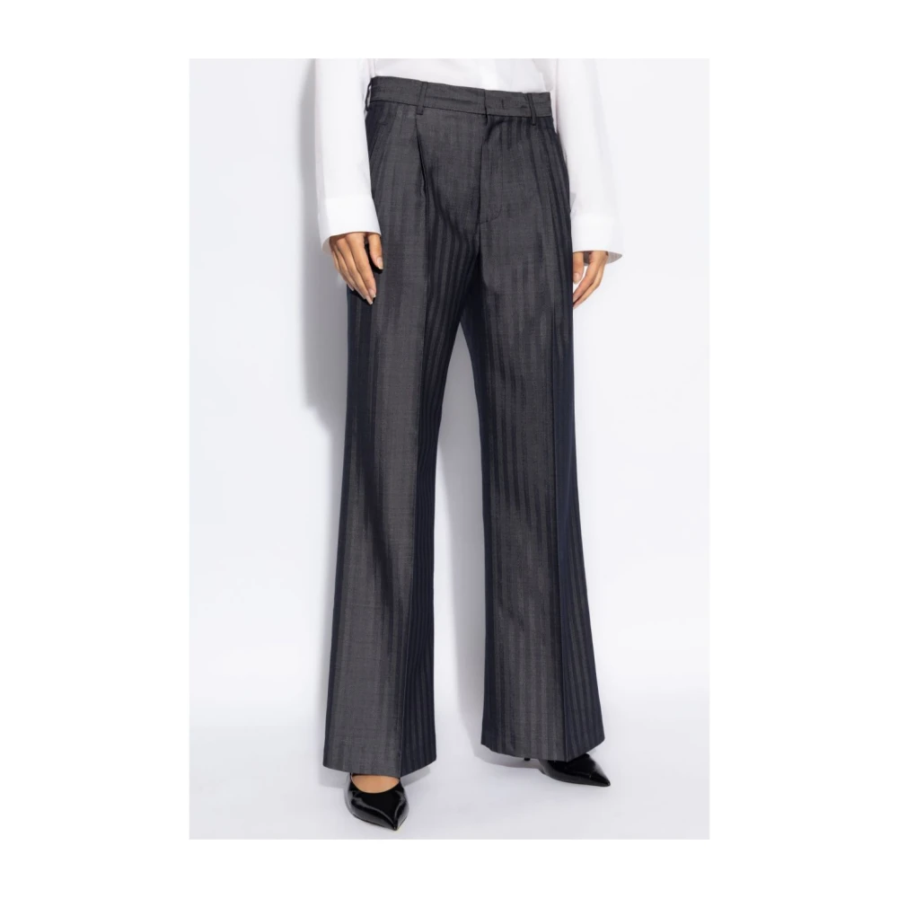 ETRO Wijde Blauwe Broek Blue Dames