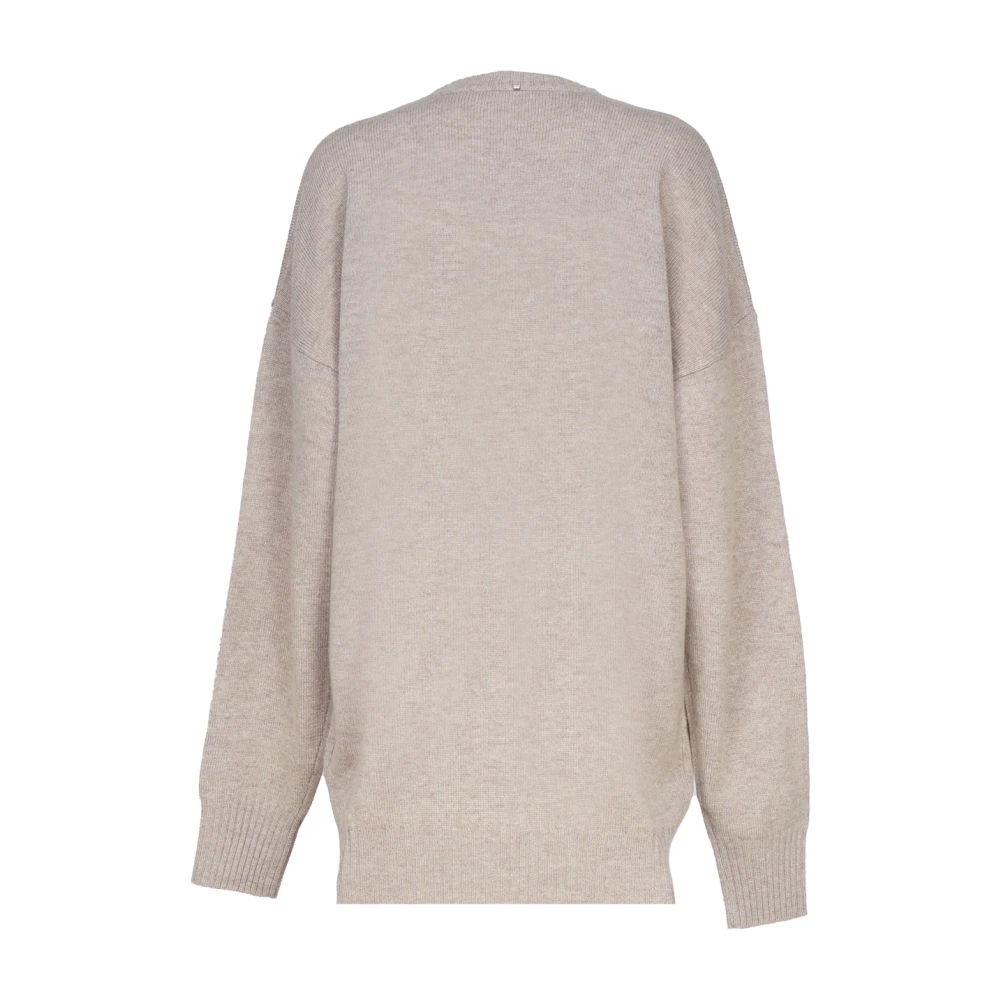 SPORTMAX Beige Katoenen Jurken Beige Dames