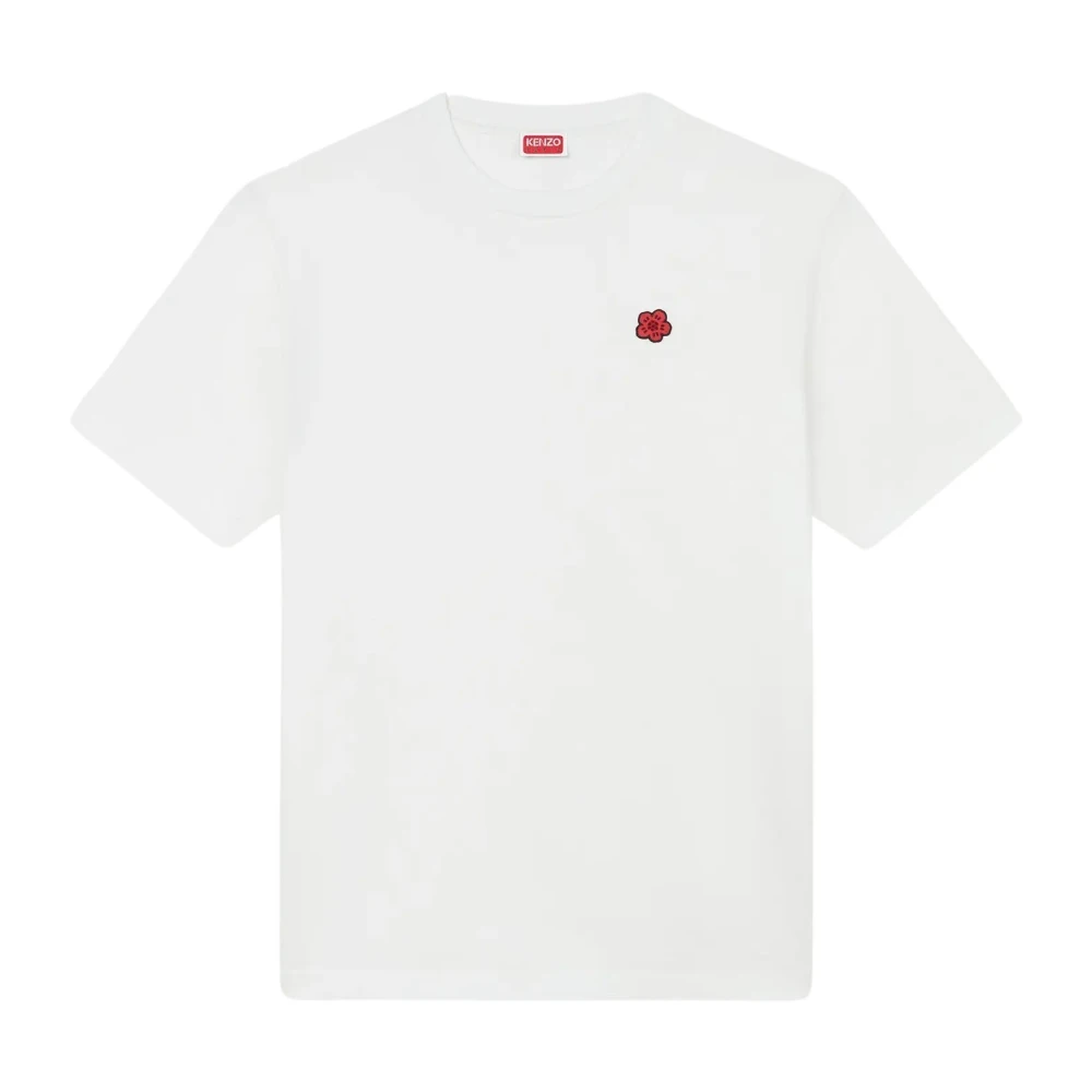 Kenzo Klassisk Vit Bomull T-shirt med Tryck White, Herr