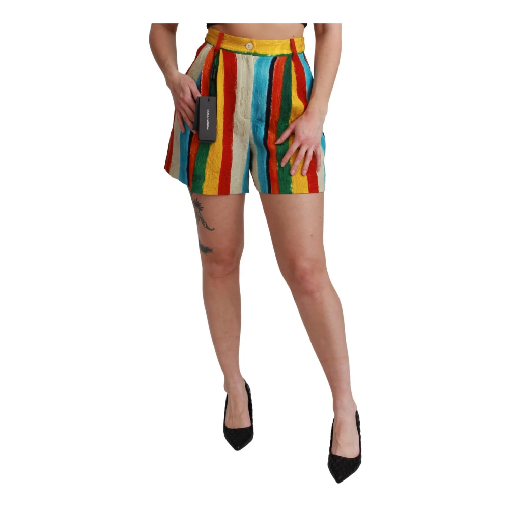Dolce & Gabbana Women's Multicolor Short Shorts,, Vibrant Mini Shorts Small
