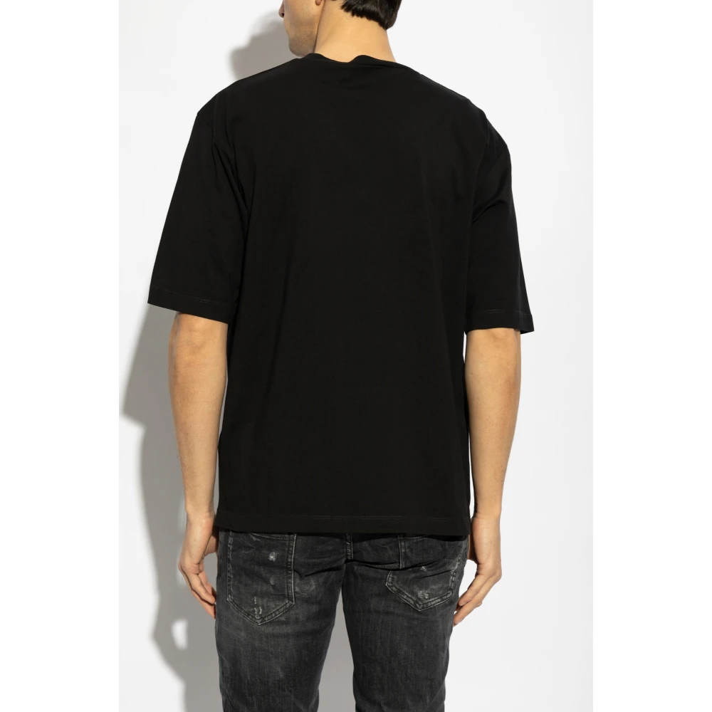 Dsquared2 Bedrukt T-shirt Black Heren