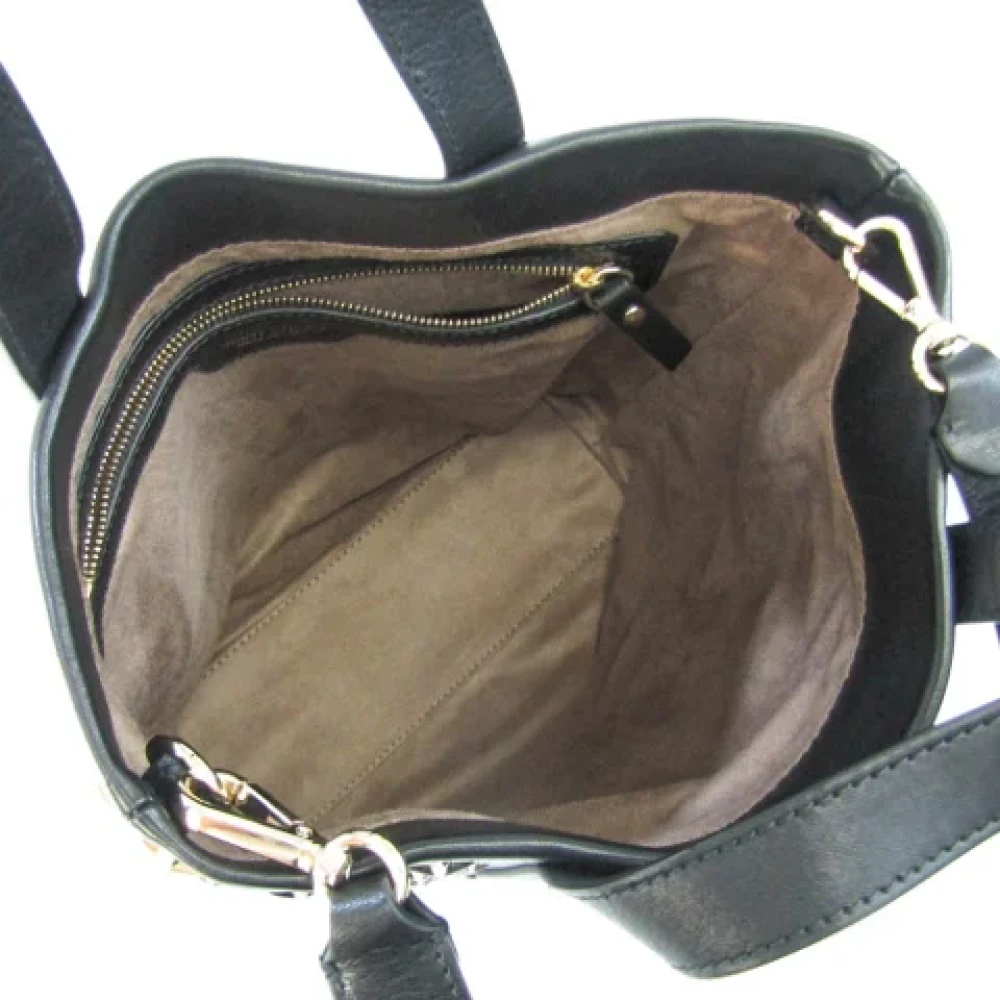 Jimmy Choo Pre-owned Leather shoulder-bags Black Dames
