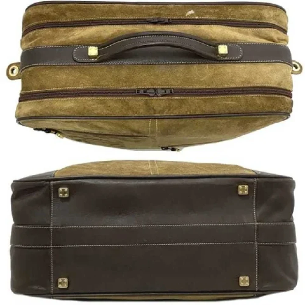 Loewe Pre-owned Fabric handbags Brown Dames