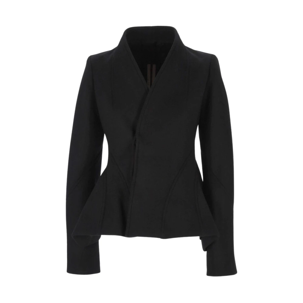 Rick Owens Peplum Jacket - Female - Blazers - Black - S - Jackets