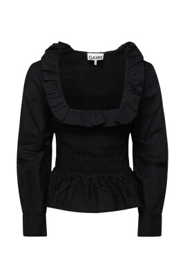 black-cotton-poplin-smock-blouse