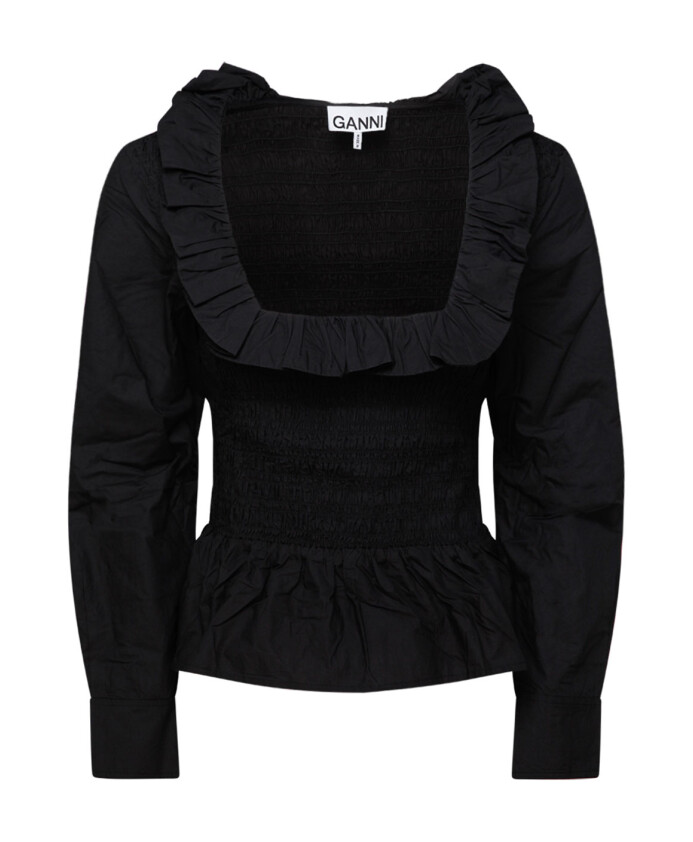 black-cotton-poplin-smock-blouse