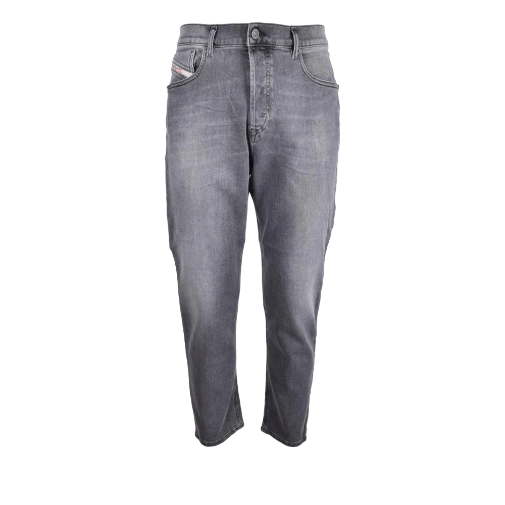 Diesel Katoen Elastaan Jeans Gray Heren