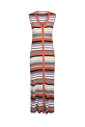 robe-tricot-multicolore-avec-col-en-v
