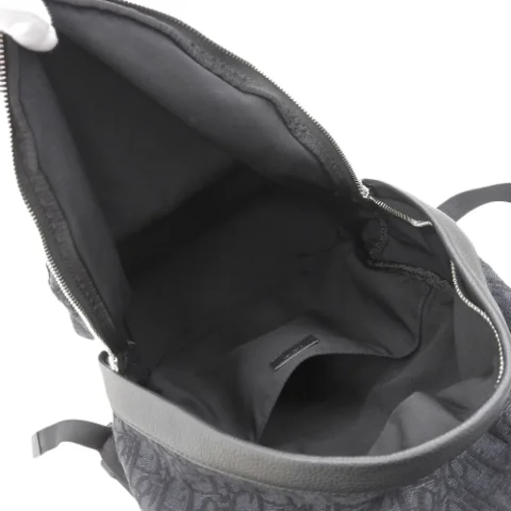 Dior Vintage Pre-owned Leather backpacks Black Dames