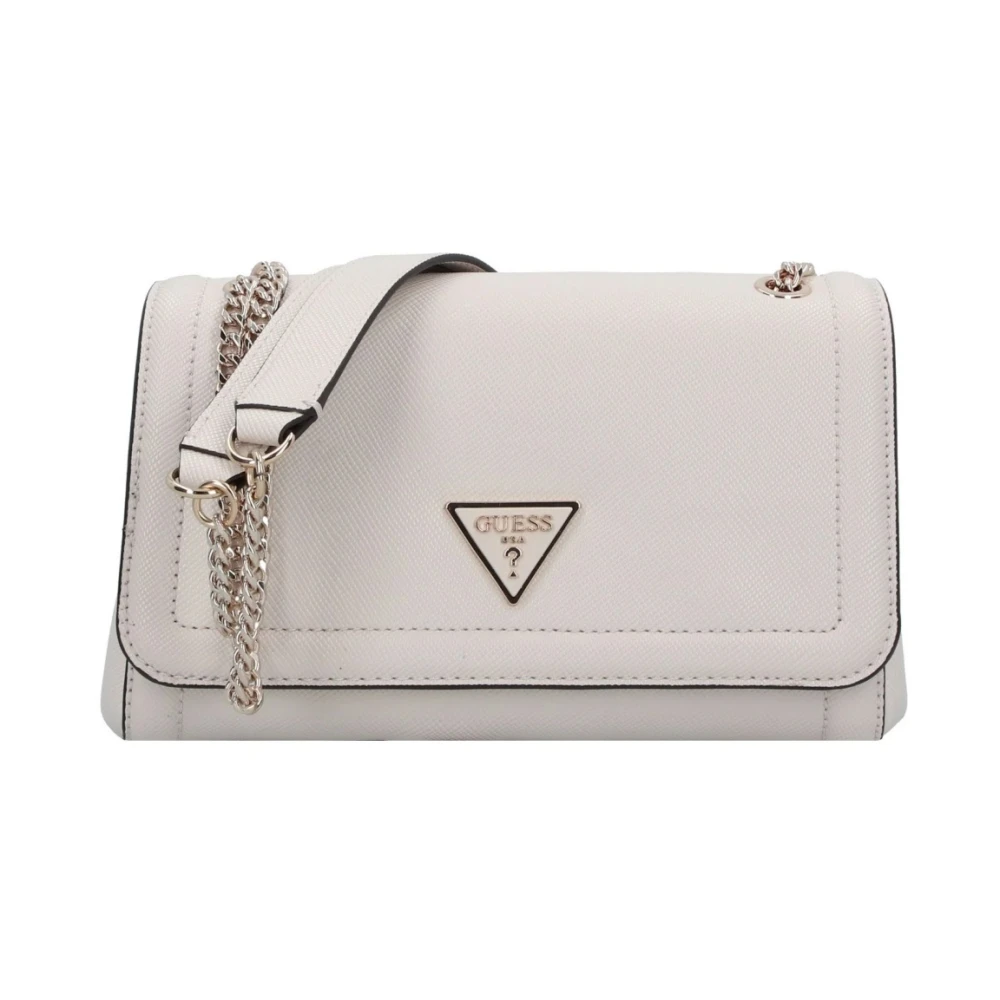 Guess Convertible Schoudertas Noelle Stijl Beige Dames