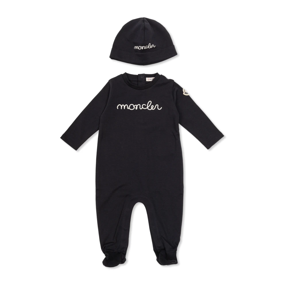Moncler , Kids Sets, Unisex, Blue, 9 M, Sleepsuit Set
