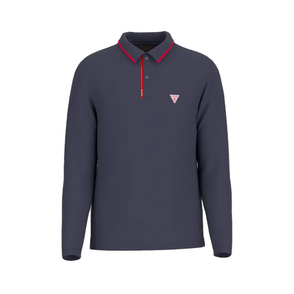 Guess - Tops > Polo Shirts - Blue - Guess - Modalova