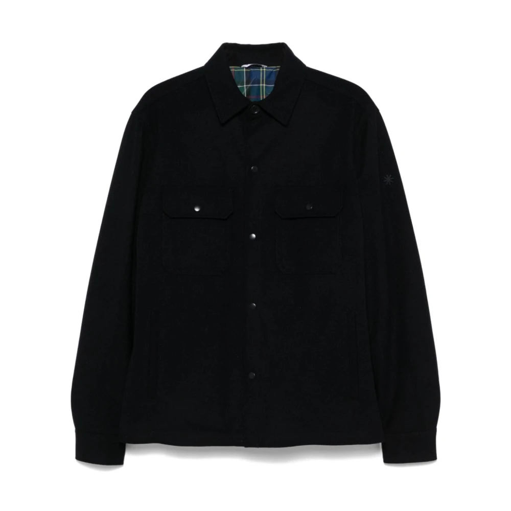Manuel Ritz Navy Blue Wollen Jas Blue Heren