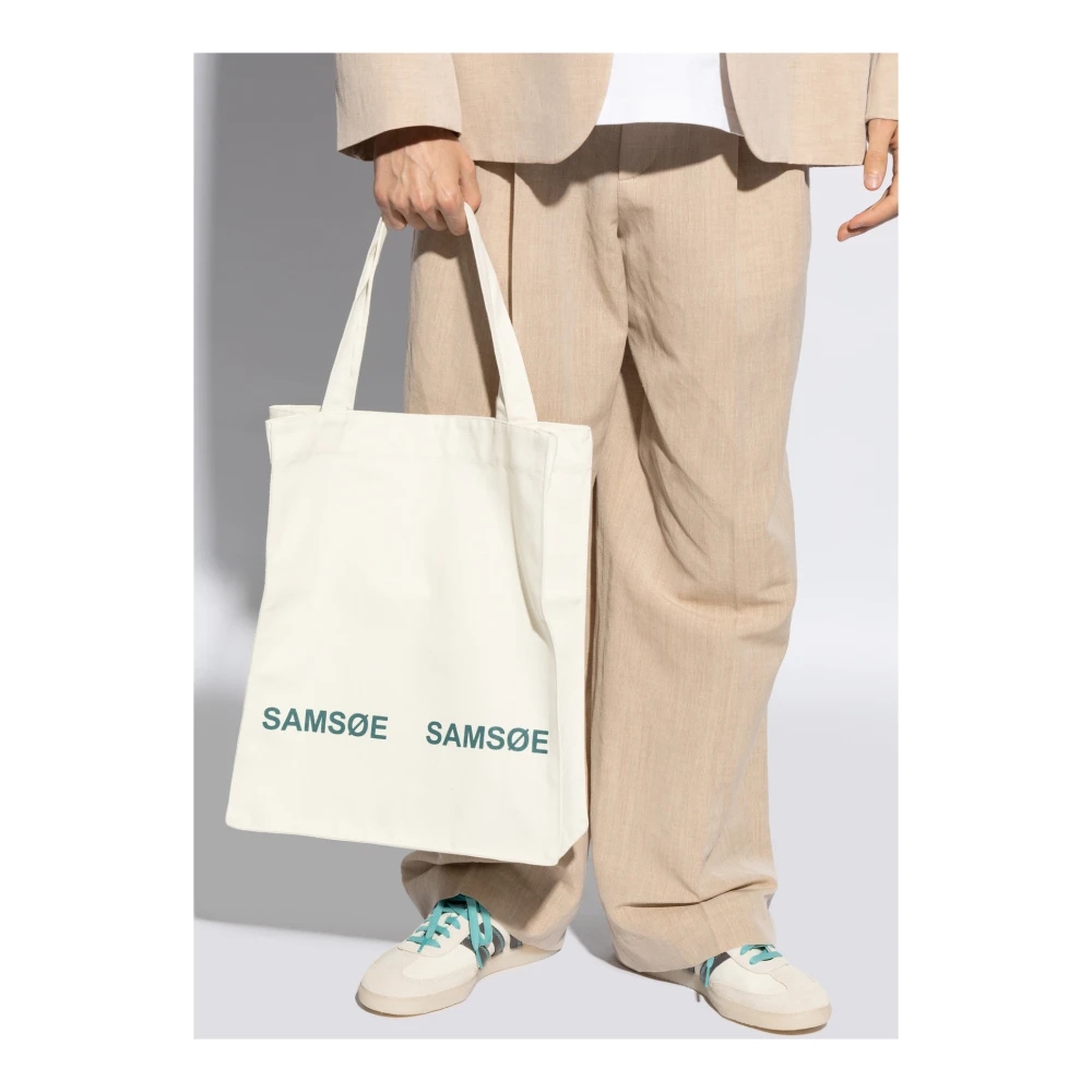 Samsøe Luca Shopper Tas Beige Heren