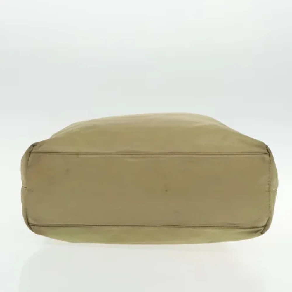 Prada Vintage Pre-owned Fabric prada-bags Beige Dames