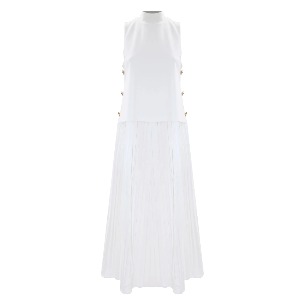 Kocca Elegante Midi Jurken voor Vrouwen White Dames