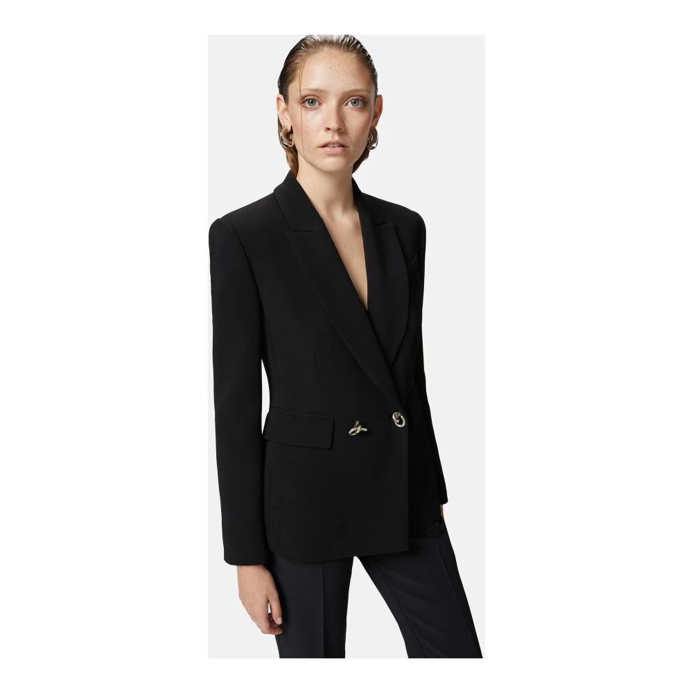 pinko Stijlvolle Jas voor Vrouwen Black Dames
