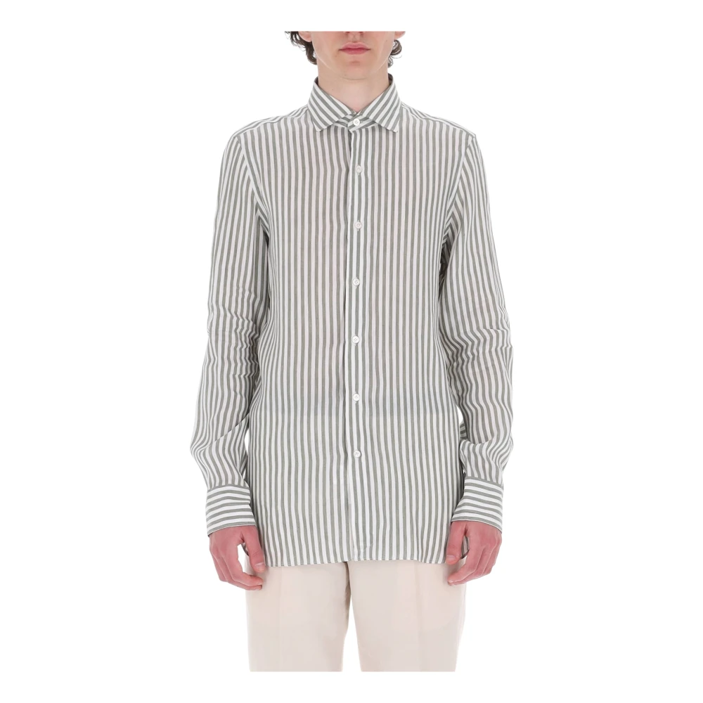 Finamore Mannelijk Multicolor Overhemden Heren, Veelkleurig, 2XL, Casual Shirts