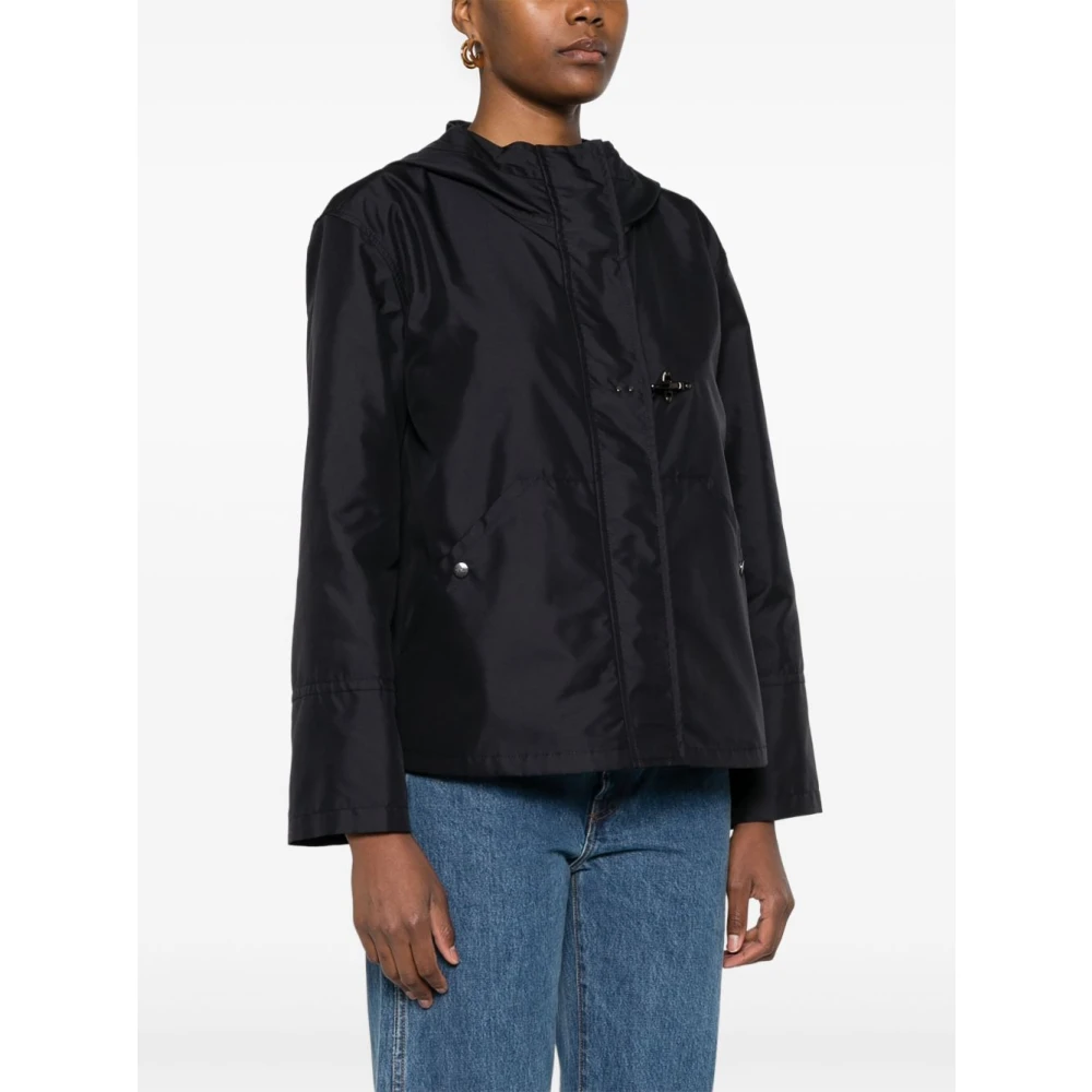 Fay Navy Blauwe Lange Mouw Jas Blue Dames