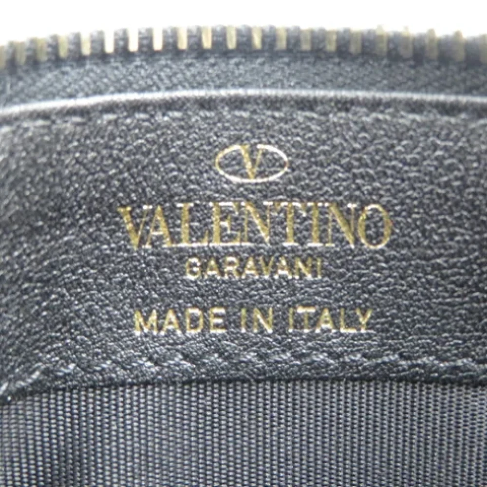 Valentino Vintage Pre-owned Leather wallets Black Dames