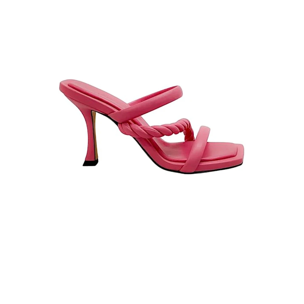 Jimmy Choo Women's Pink Heeled Mules, 4 Uk, Sandalo