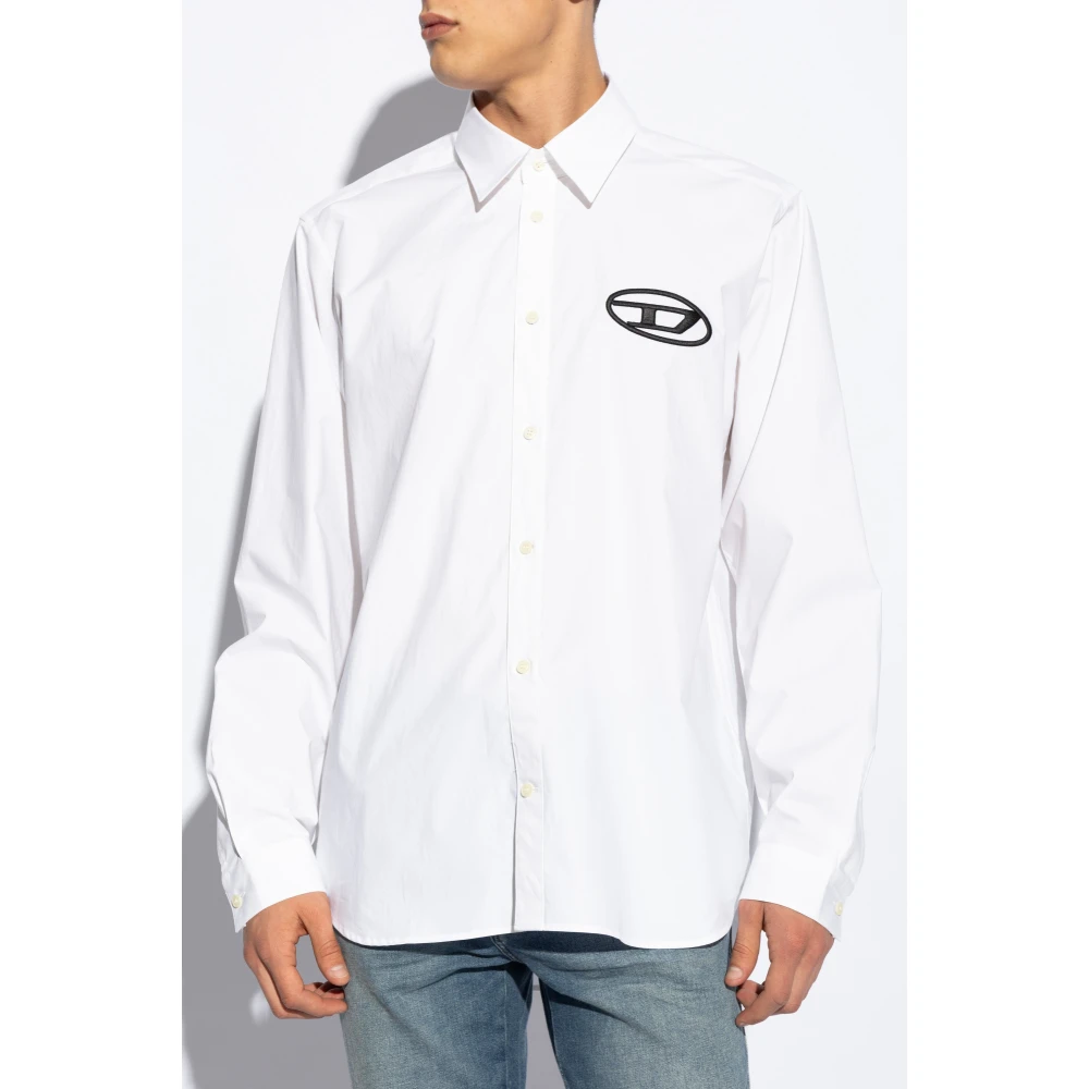 Diesel Shirt `S-Simply-D` White Heren