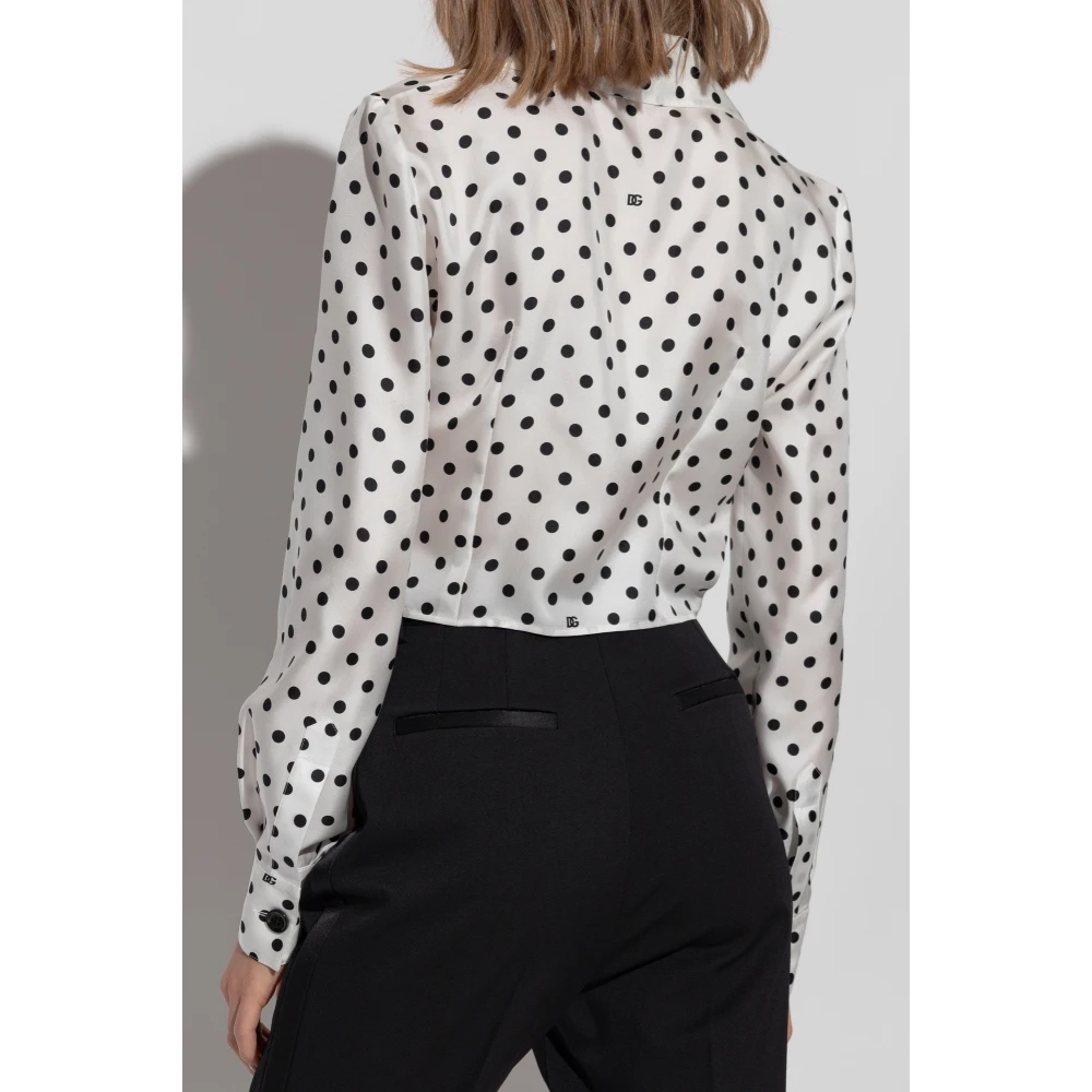 Dolce & Gabbana Zijden overhemd White Dames