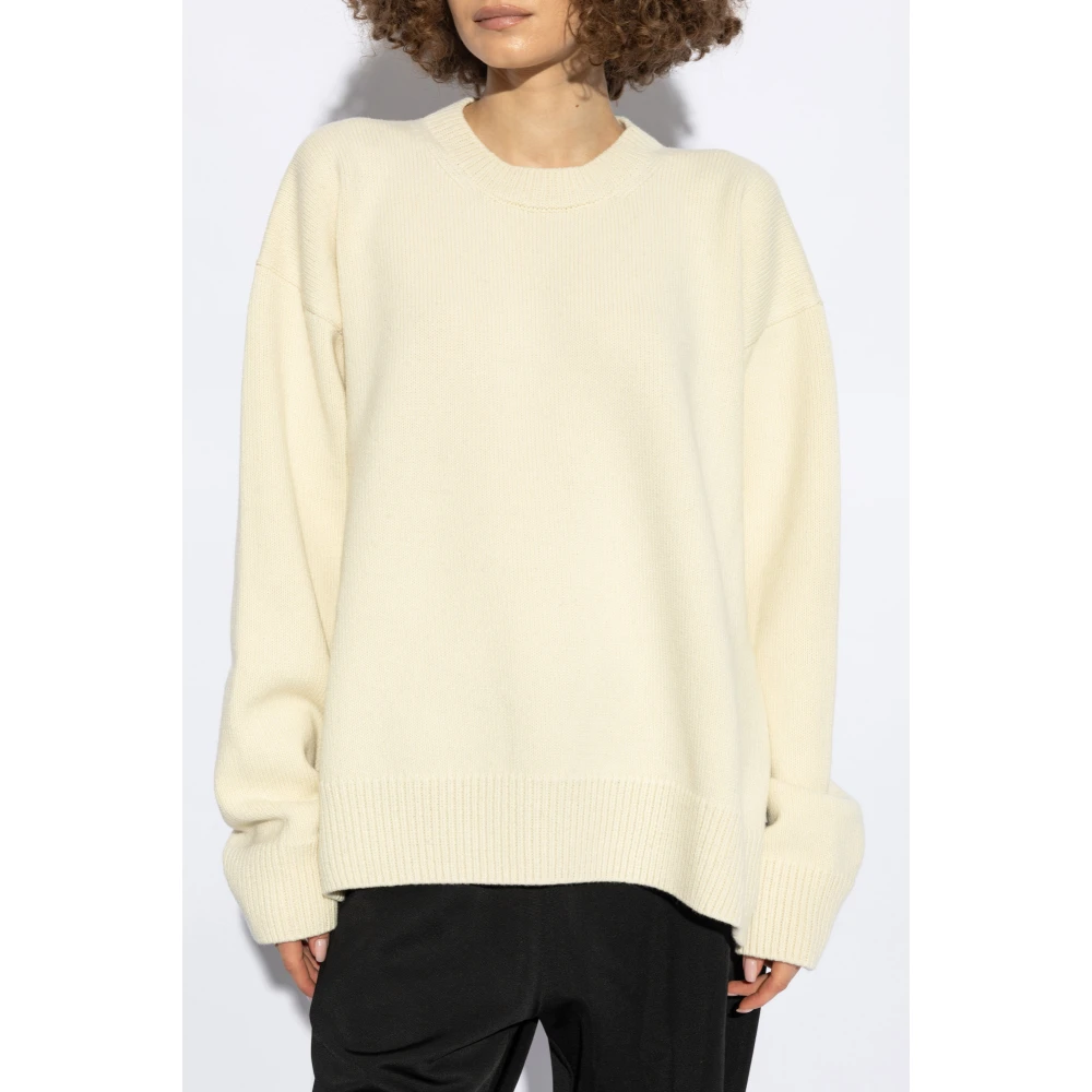 Jil Sander Wollen trui van Beige Dames