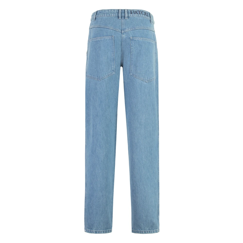 Patou Denim Cargo Broek Blue Dames