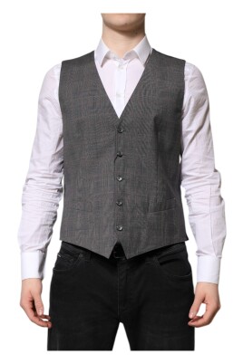 gray-plaid-wool-formal-dress-vest
