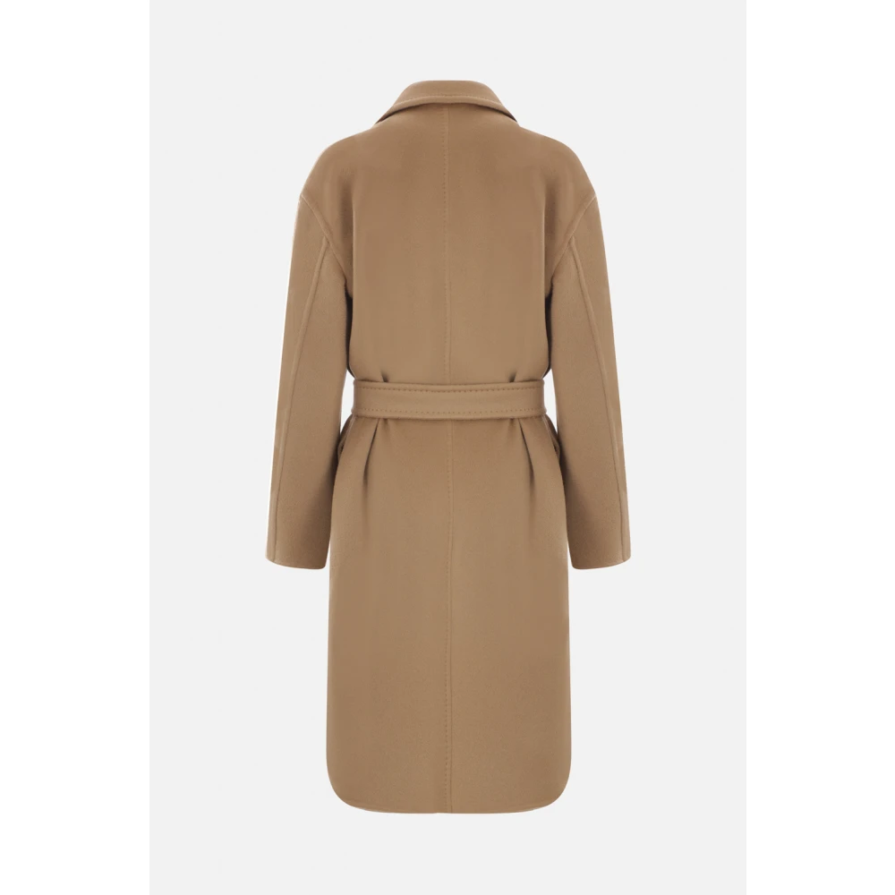 Max Mara Kasjmier Kameeljas Klassieke Stijl Brown Dames