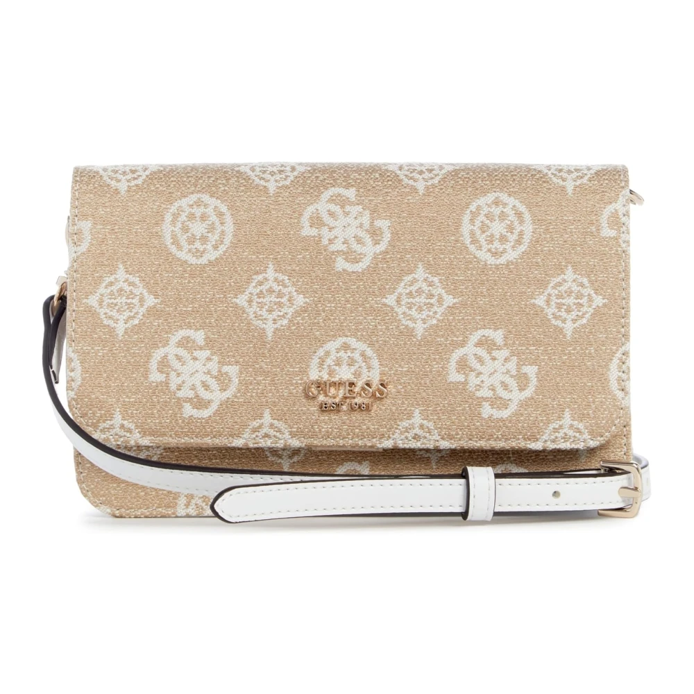 Guess Loralee Mini Crossbody Tas Beige Wit Multicolor Dames