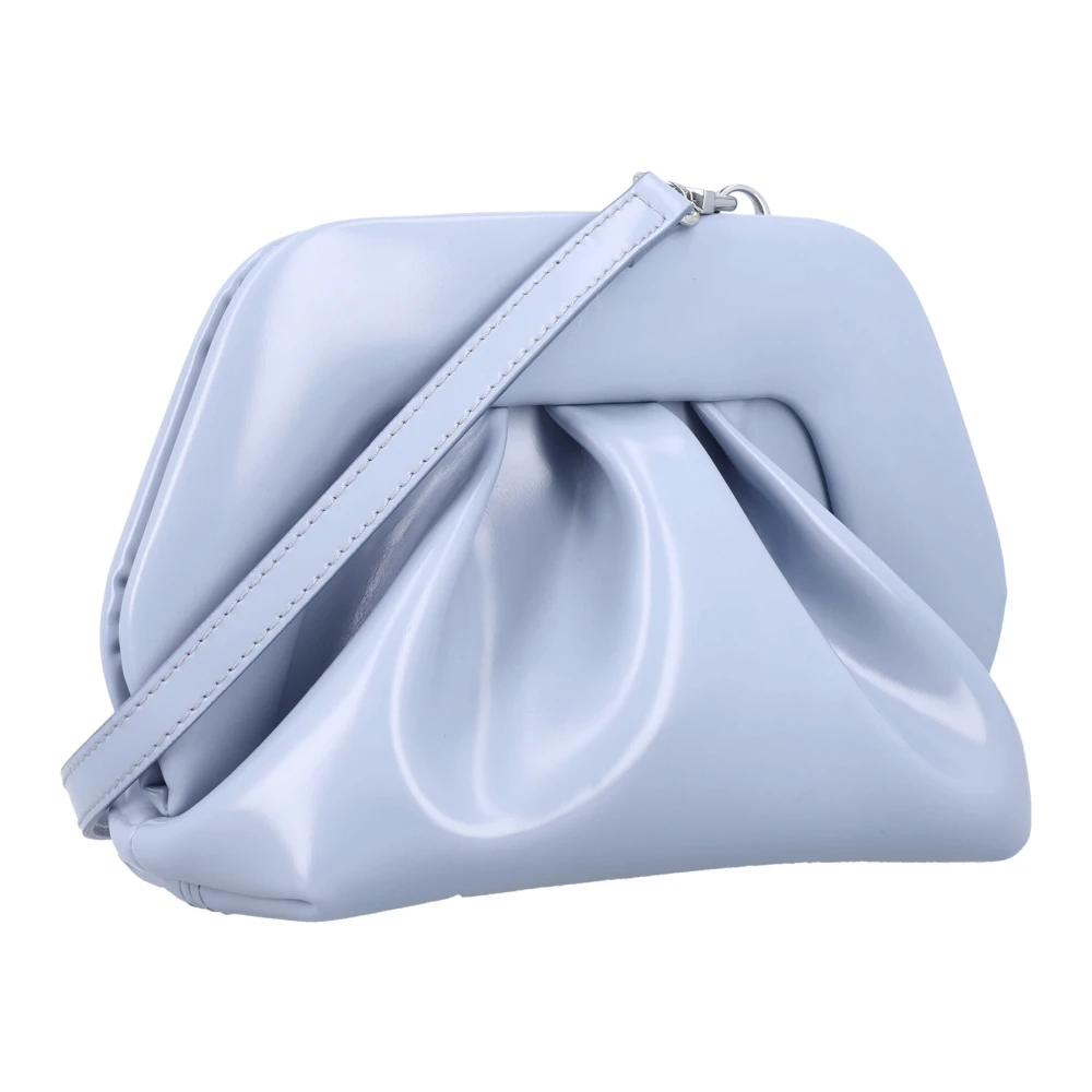 THEMOIRè Stijlvolle Dusty Blue Vegan Fabric Clutch Blue Dames