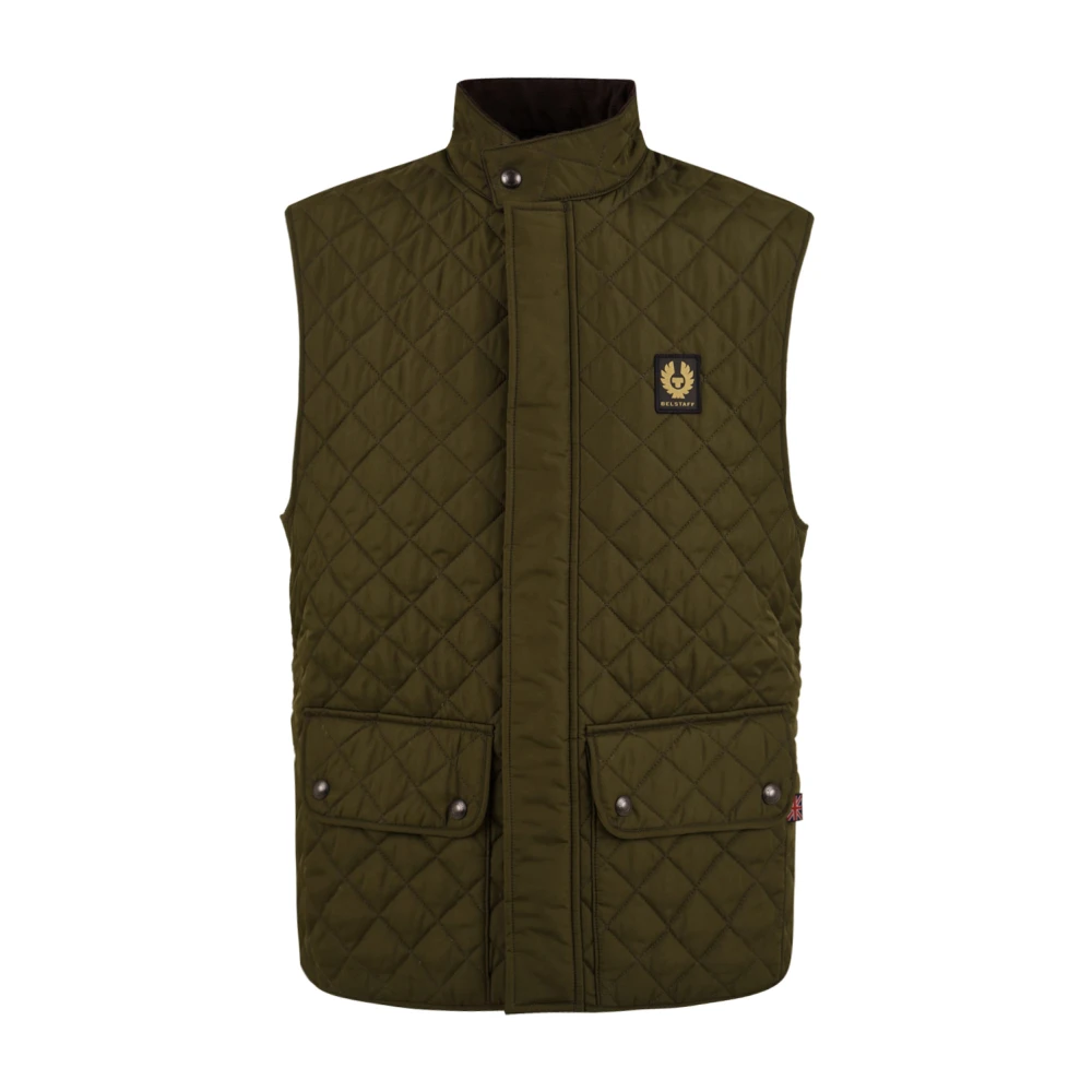 Belstaff Uomo Verde Gilet Icon Uk 44 - Immagine 3